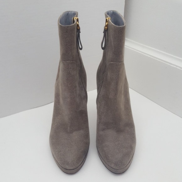 Sergio Rossi size 39 boots leather snake effect ankle heeled stiletto - Picture 3 of 12